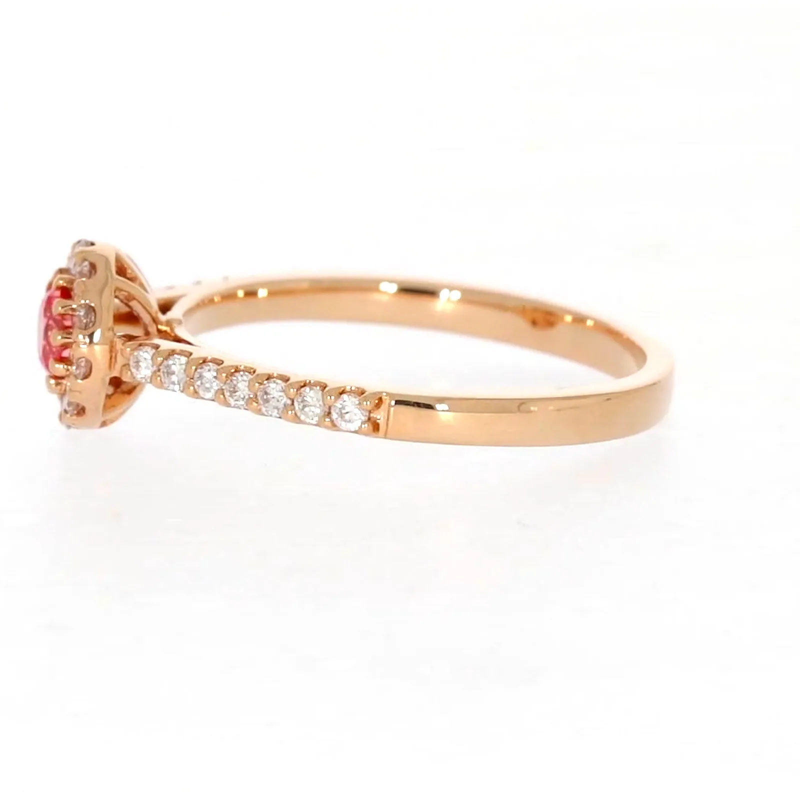 Celebration 18ct Rose Gold Round Brilliant Cut 1/2 CARAT tw of Lab Grown Diamond Ring