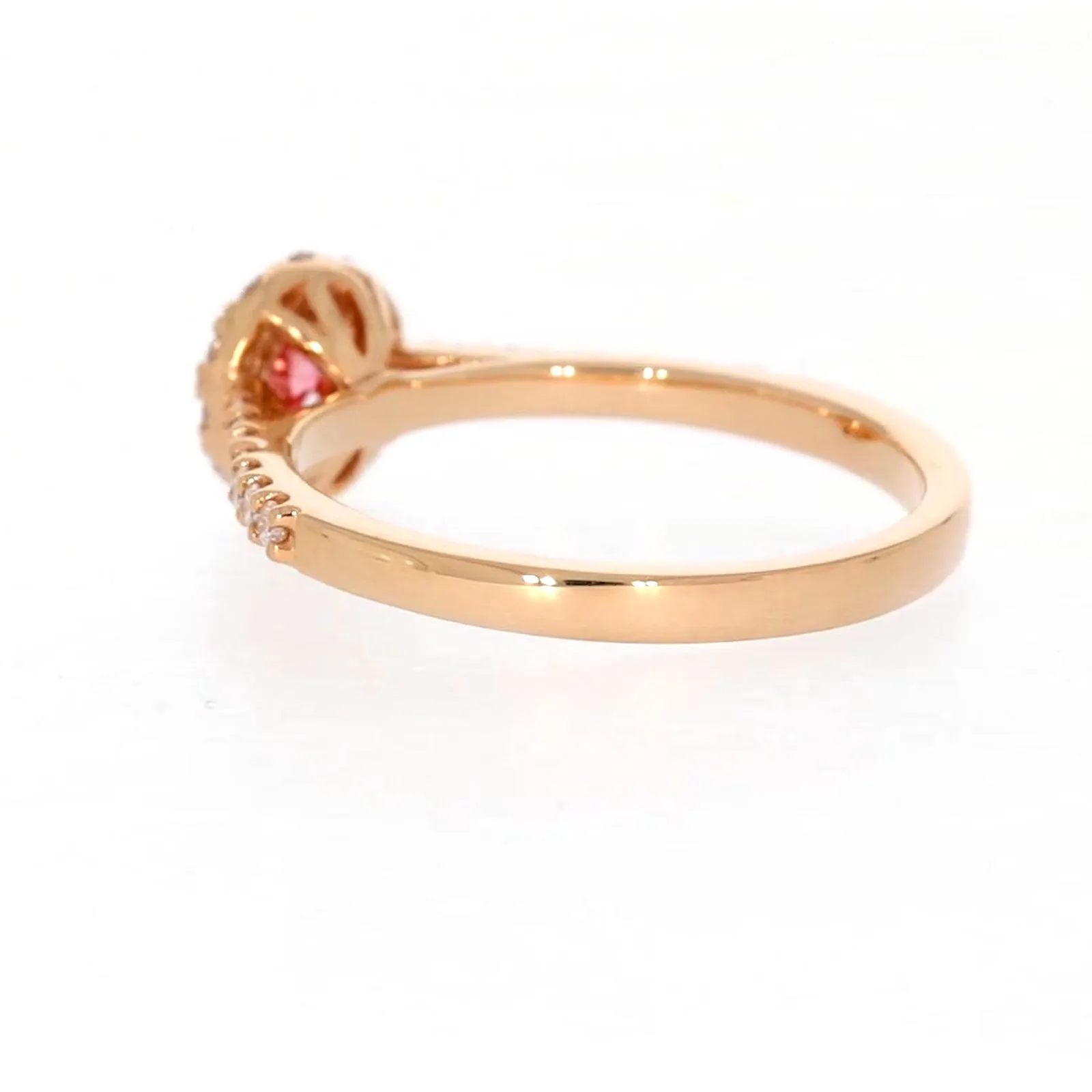 Celebration 18ct Rose Gold Round Brilliant Cut 1/2 CARAT tw of Lab Grown Diamond Ring