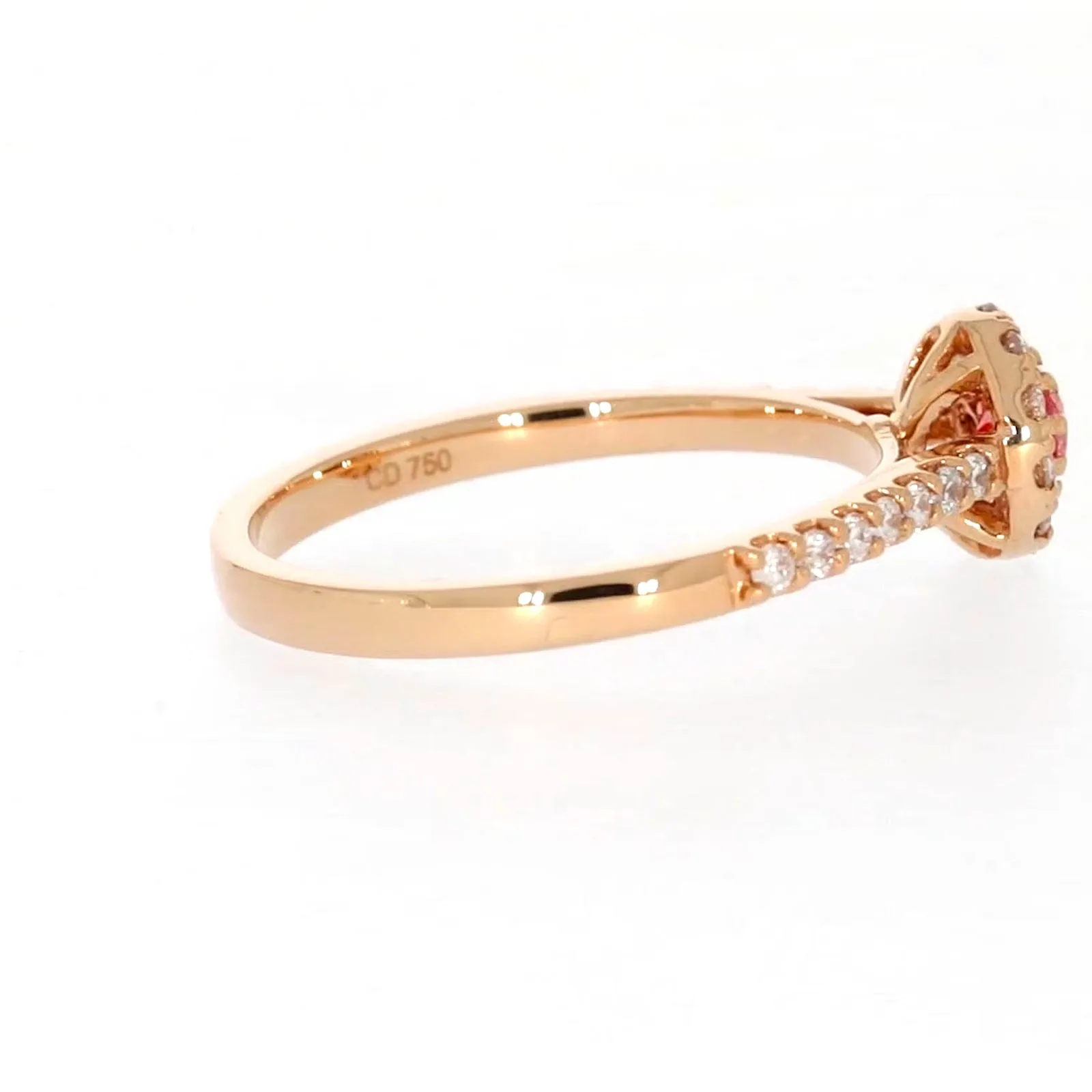 Celebration 18ct Rose Gold Round Brilliant Cut 1/2 CARAT tw of Lab Grown Diamond Ring