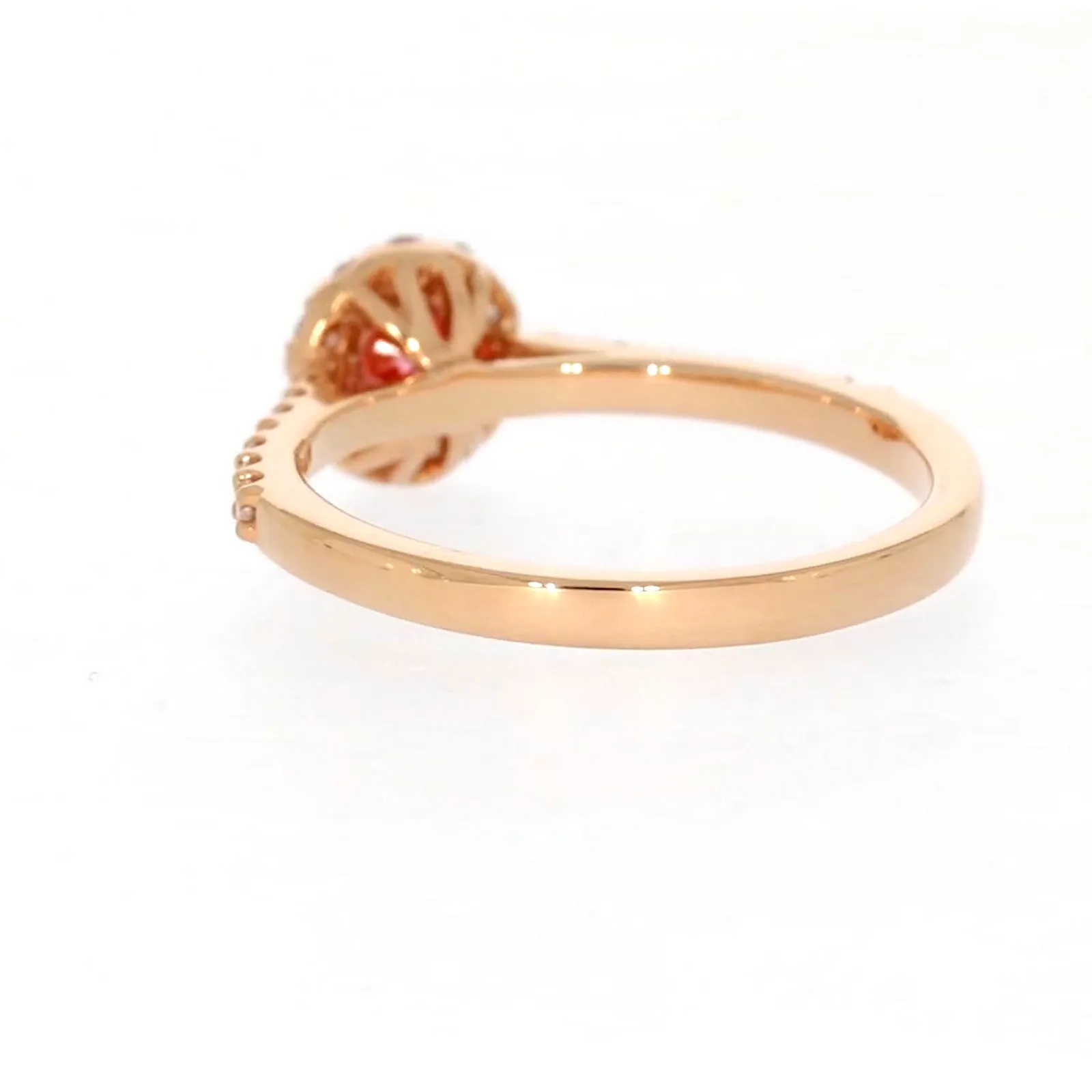 Celebration 18ct Rose Gold Round Brilliant Cut 1/2 CARAT tw of Lab Grown Diamond Ring