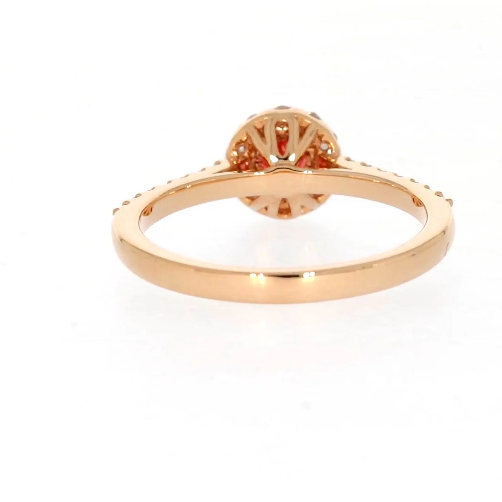 Celebration 18ct Rose Gold Round Brilliant Cut 1/2 CARAT tw of Lab Grown Diamond Ring