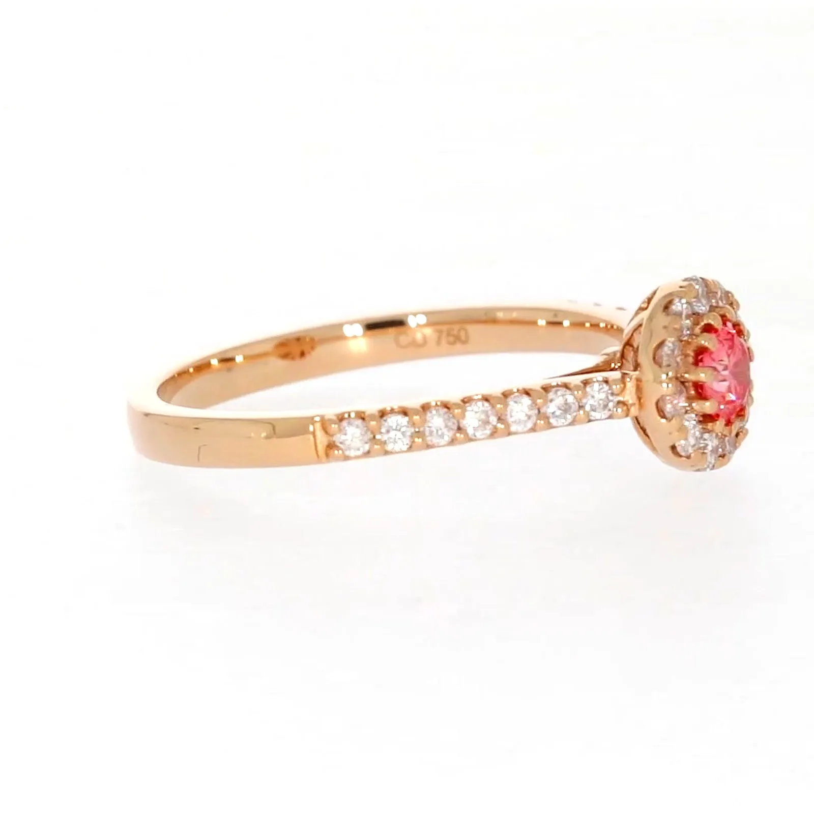 Celebration 18ct Rose Gold Round Brilliant Cut 1/2 CARAT tw of Lab Grown Diamond Ring