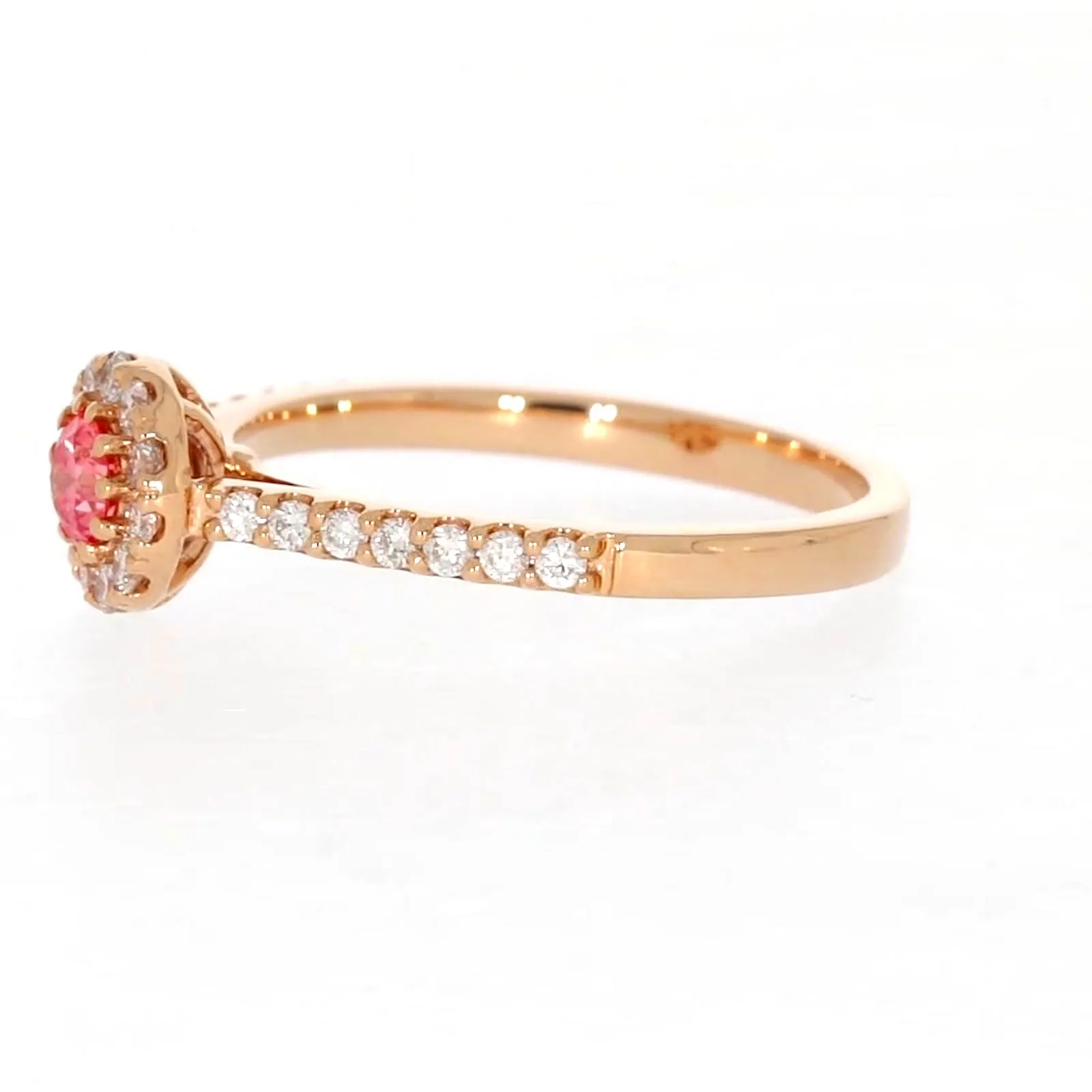 Celebration 18ct Rose Gold Round Brilliant Cut 1/2 CARAT tw of Lab Grown Diamond Ring