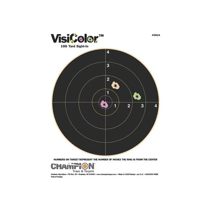 Champion VisiColor High-Visibility Paper Targets (CPN-TR-001)