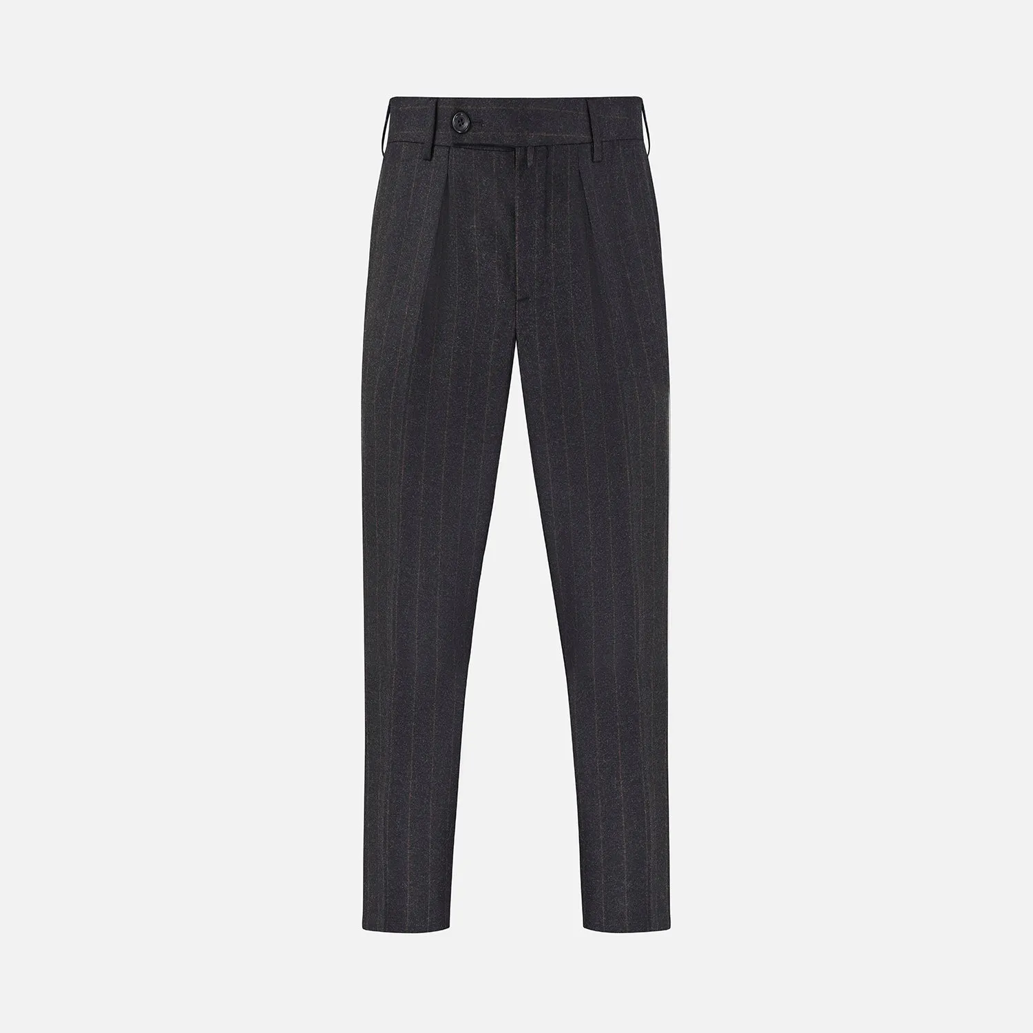 Charcoal Pinstripe Edward Trousers