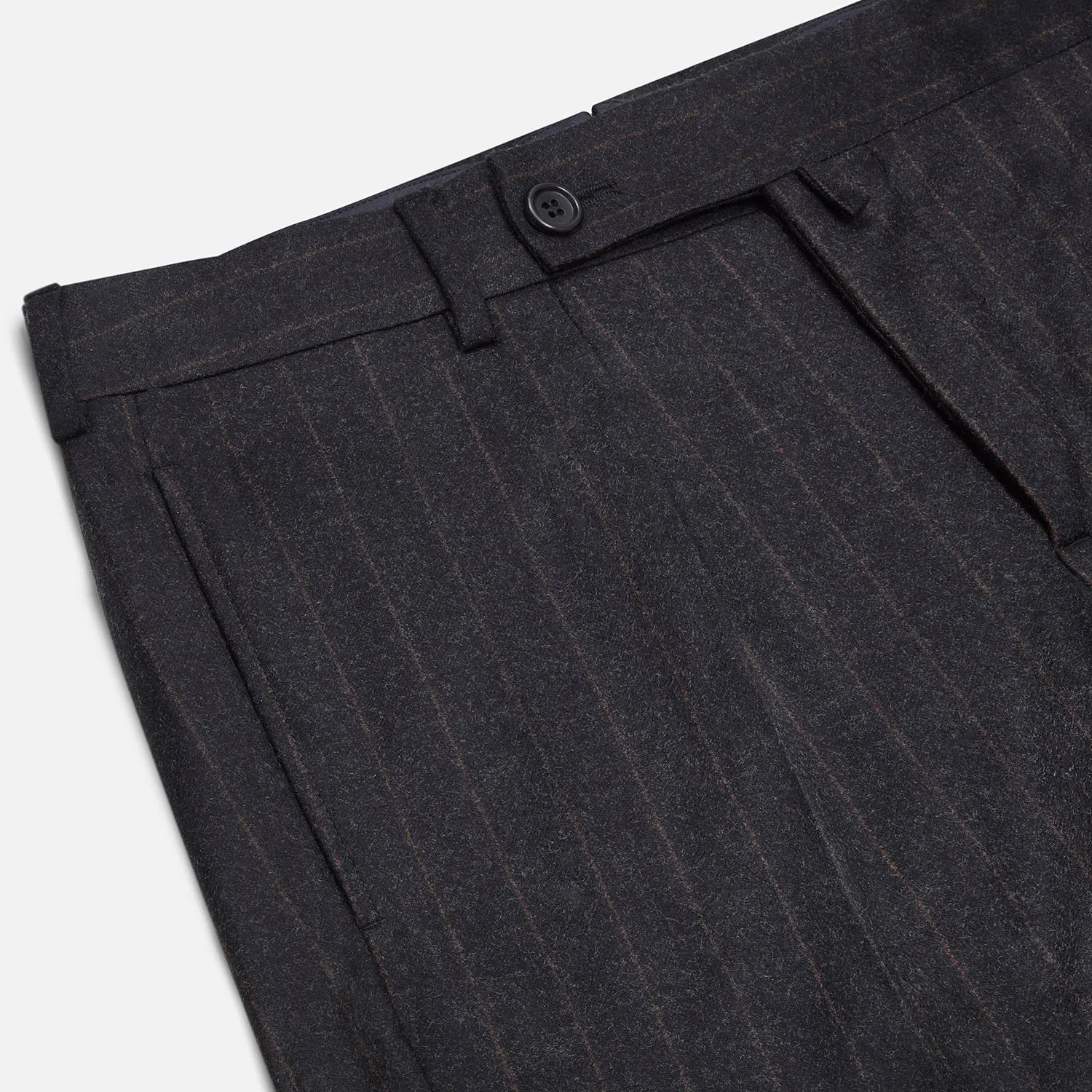 Charcoal Pinstripe Edward Trousers