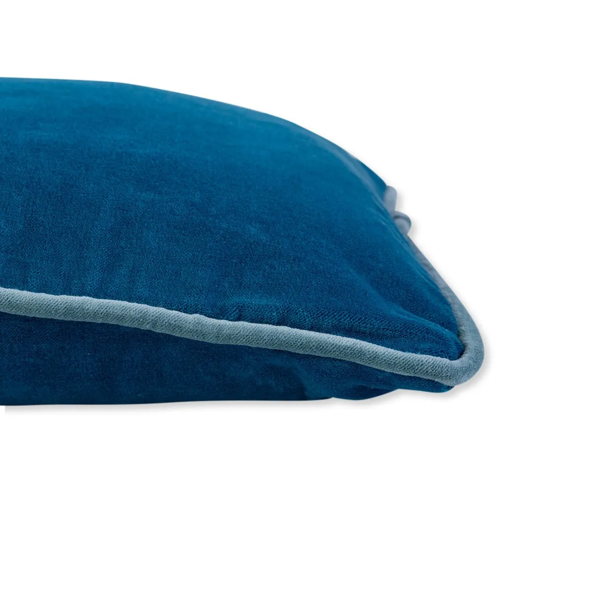 Charliss Velvet Lumbar Pillow | Peacock   Aqua