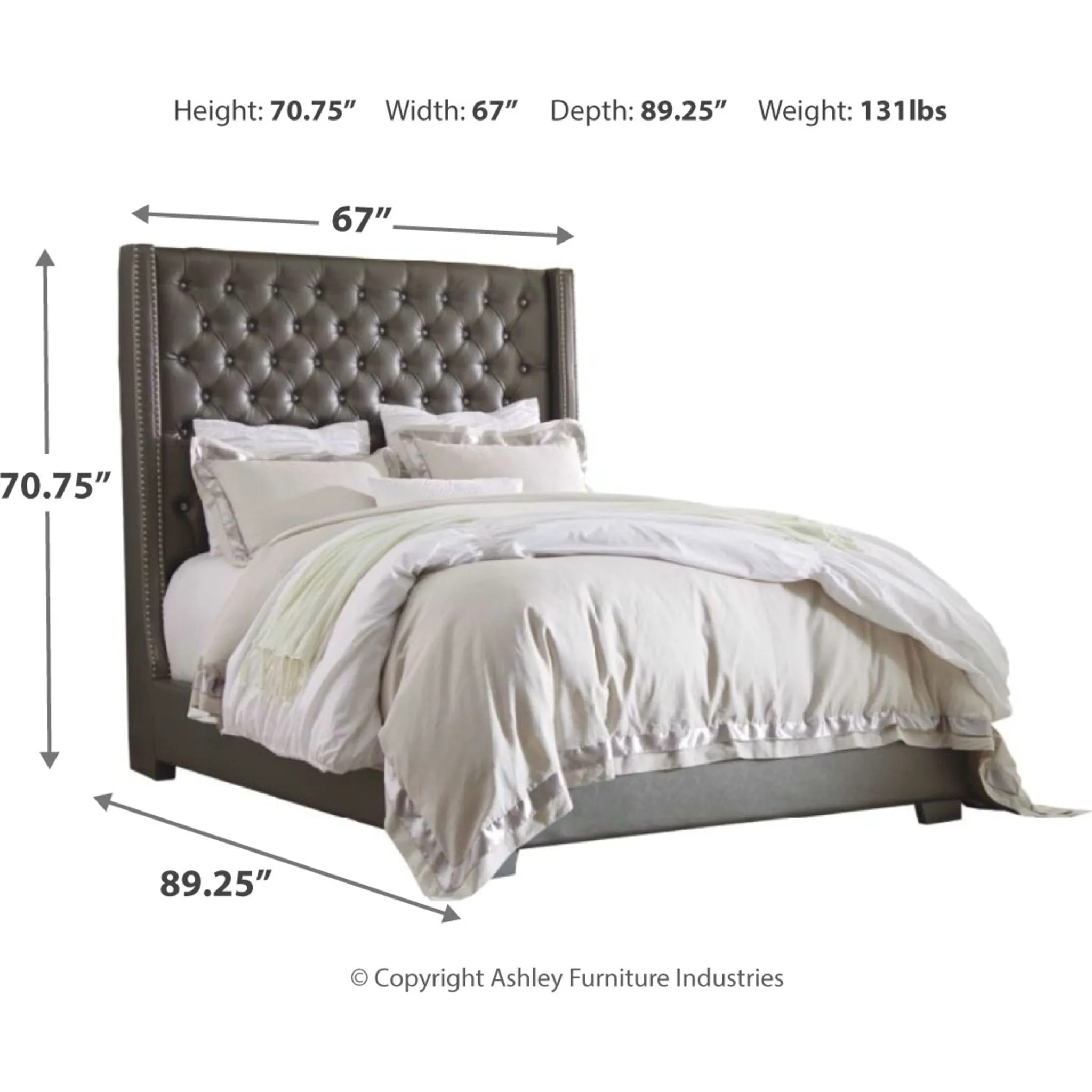 Coralayne 5 Piece Upholstered Bedroom