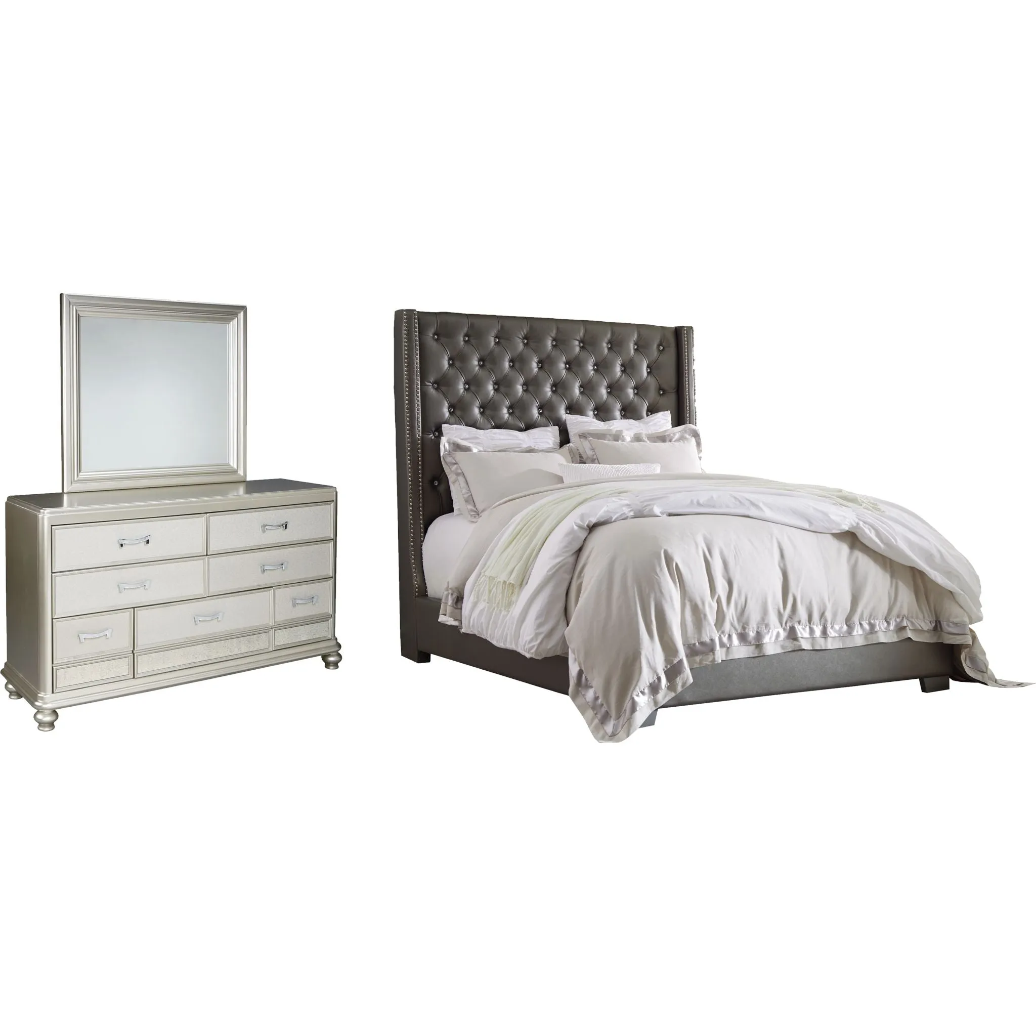 Coralayne 5 Piece Upholstered Bedroom