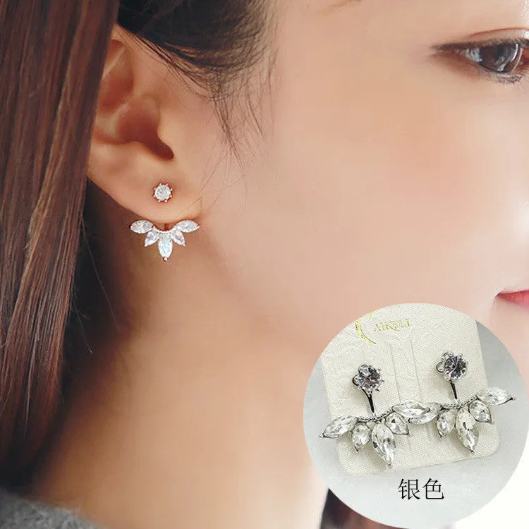 Daisy Flower Crystal Charming Earring