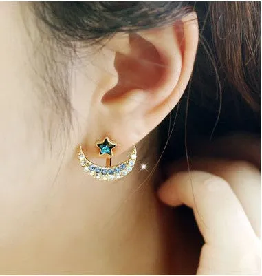 Daisy Flower Crystal Charming Earring