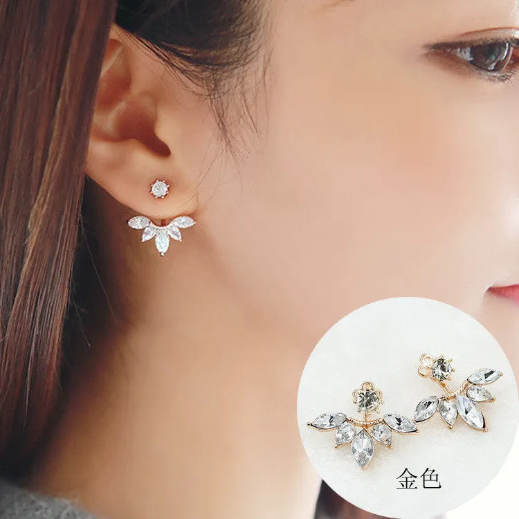 Daisy Flower Crystal Charming Earring