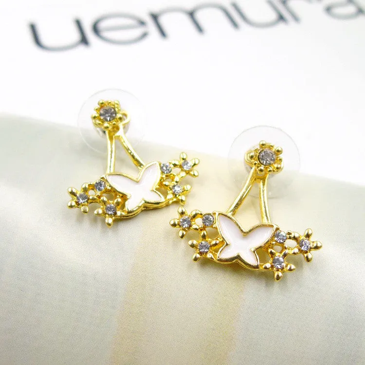 Daisy Flower Crystal Charming Earring