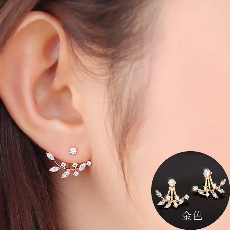 Daisy Flower Crystal Charming Earring