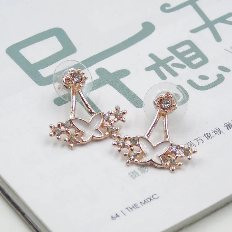 Daisy Flower Crystal Charming Earring