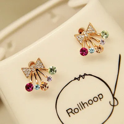 Daisy Flower Crystal Charming Earring