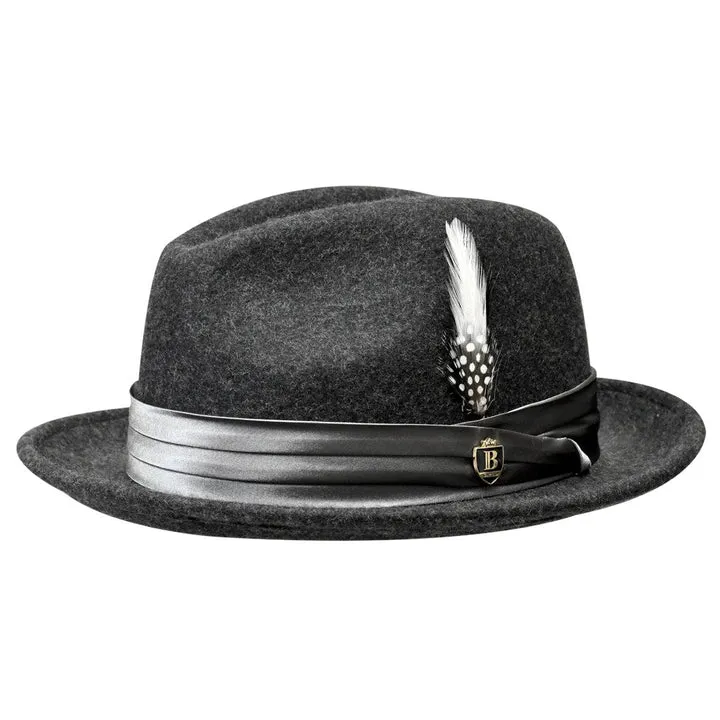 Dapper Gent's Fedora Crushable Wool Fedora