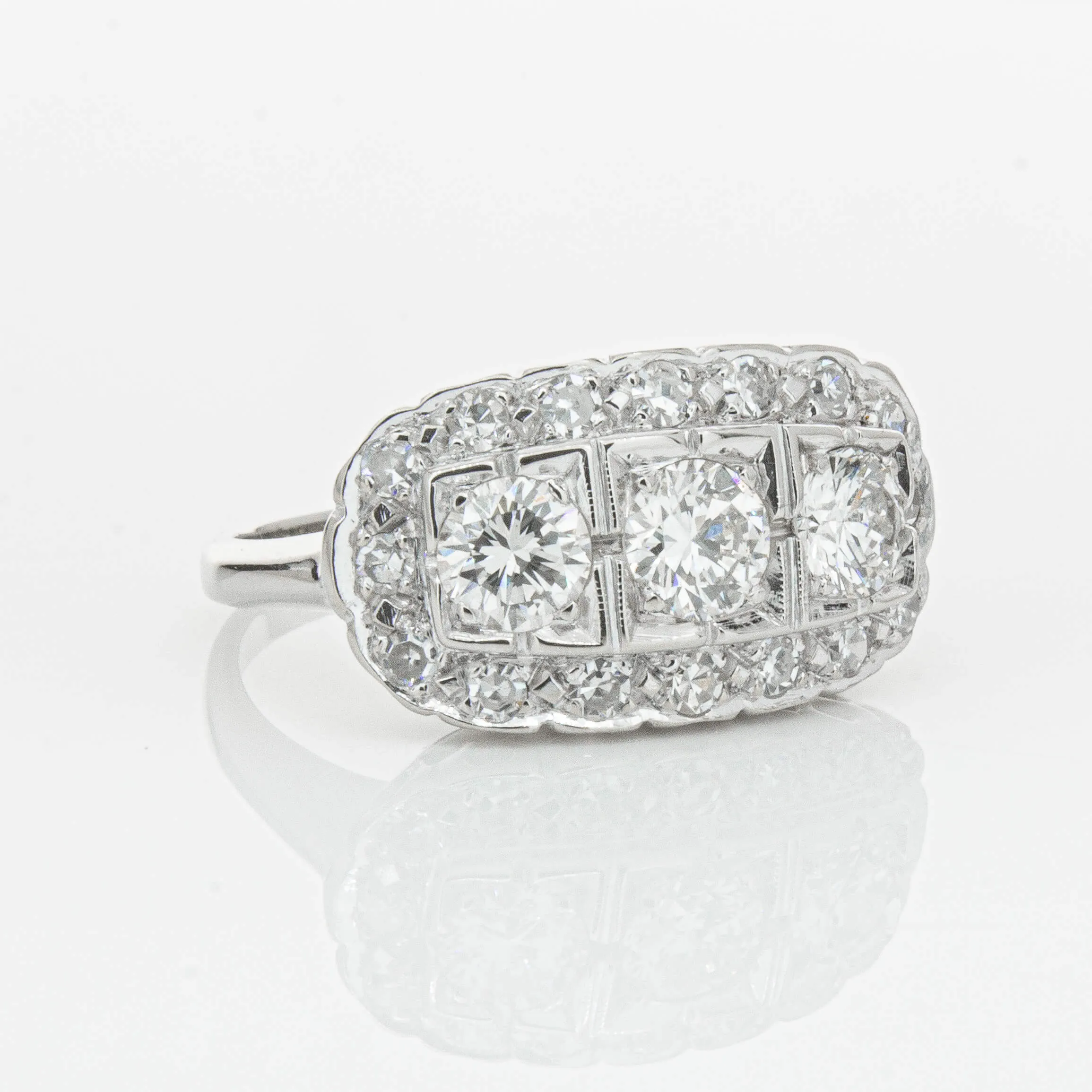 Deja Vu Platinum 1.54ct Diamond Ring