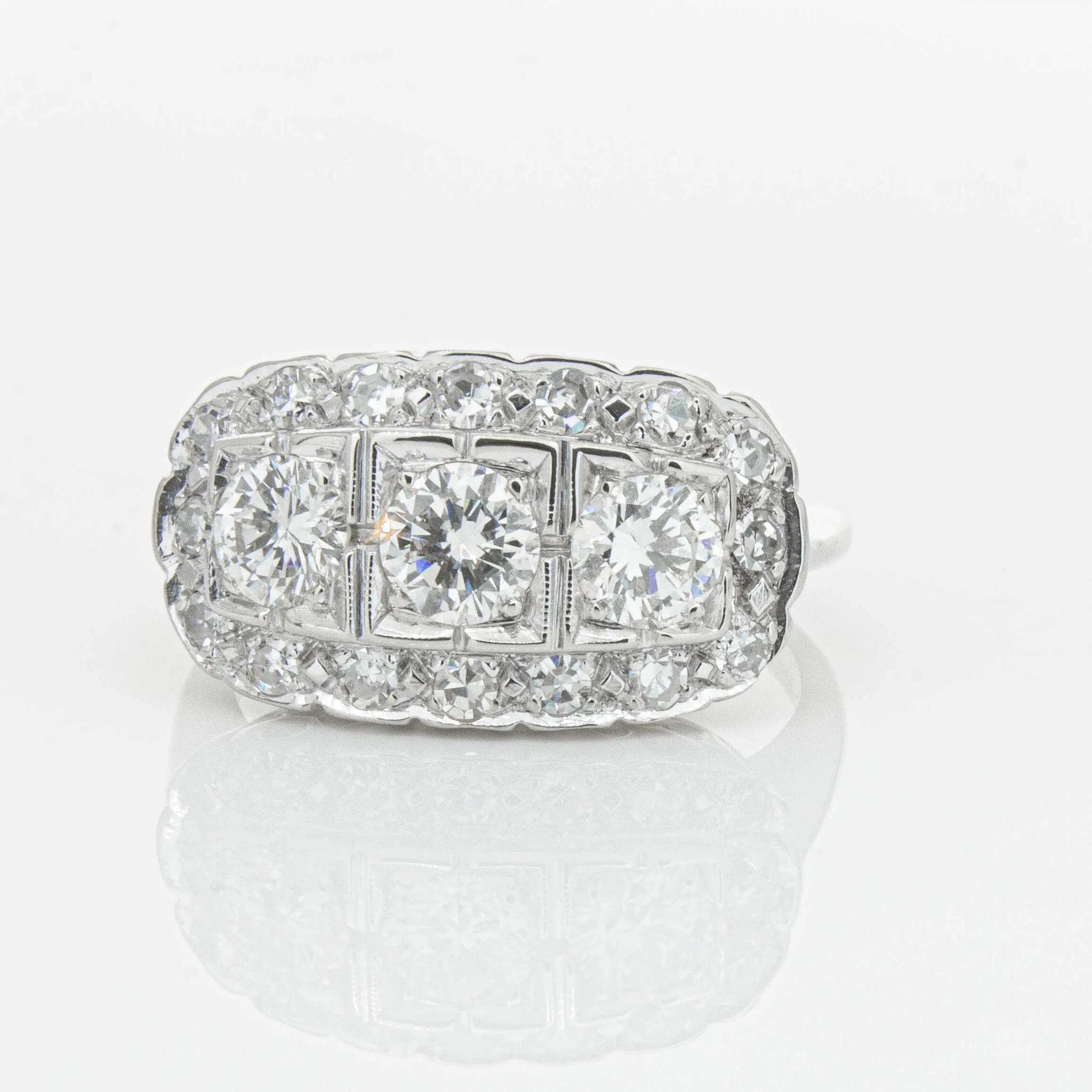 Deja Vu Platinum 1.54ct Diamond Ring