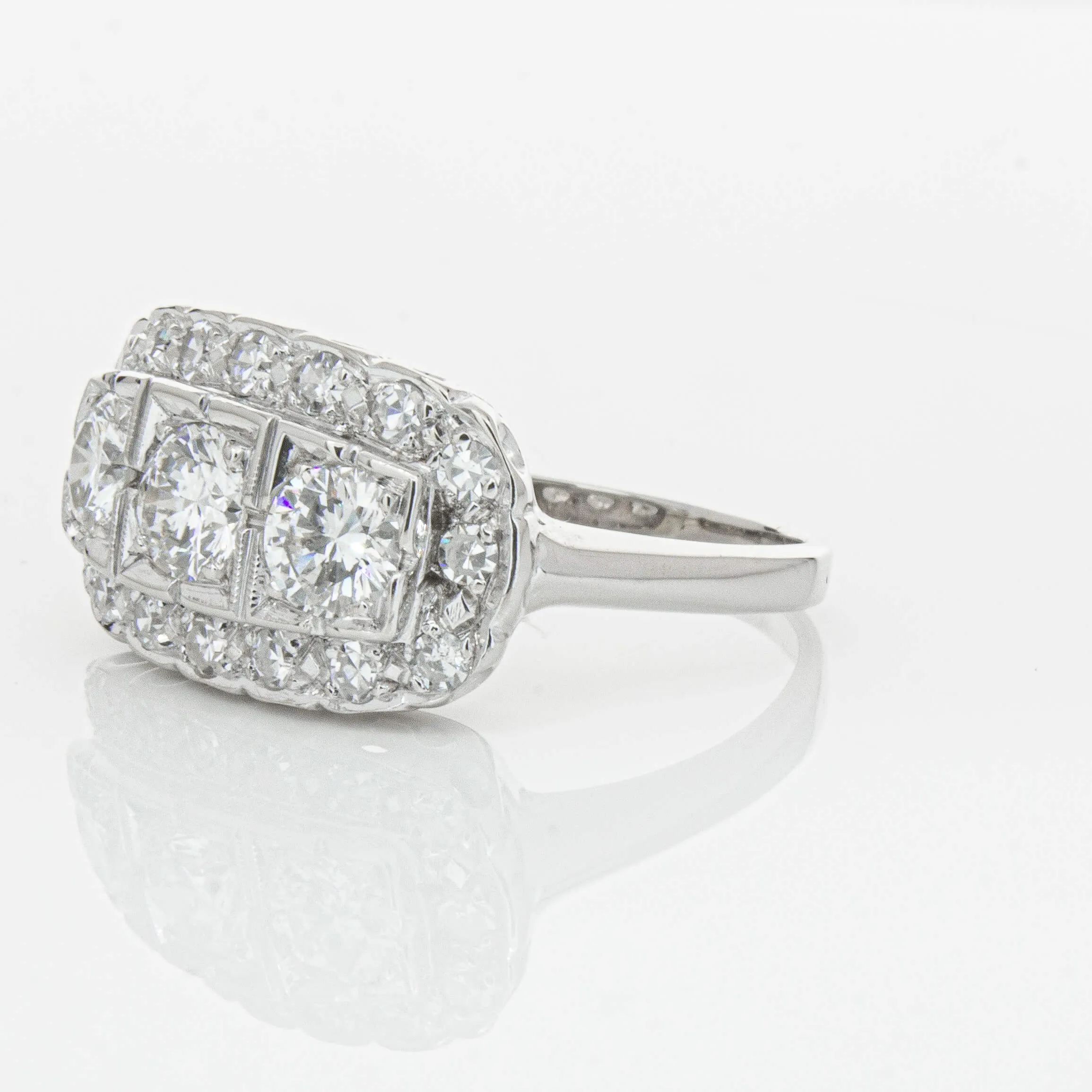 Deja Vu Platinum 1.54ct Diamond Ring