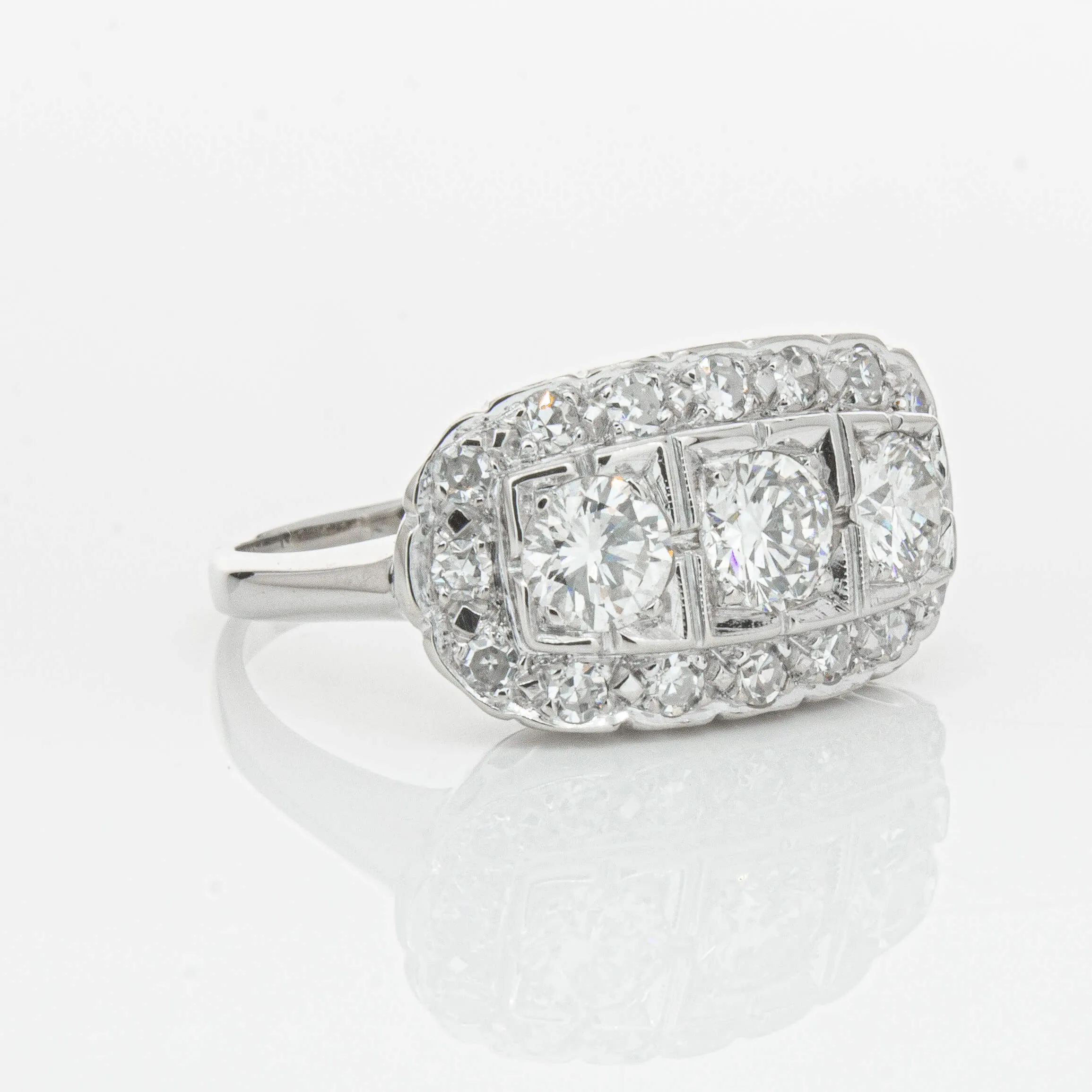 Deja Vu Platinum 1.54ct Diamond Ring