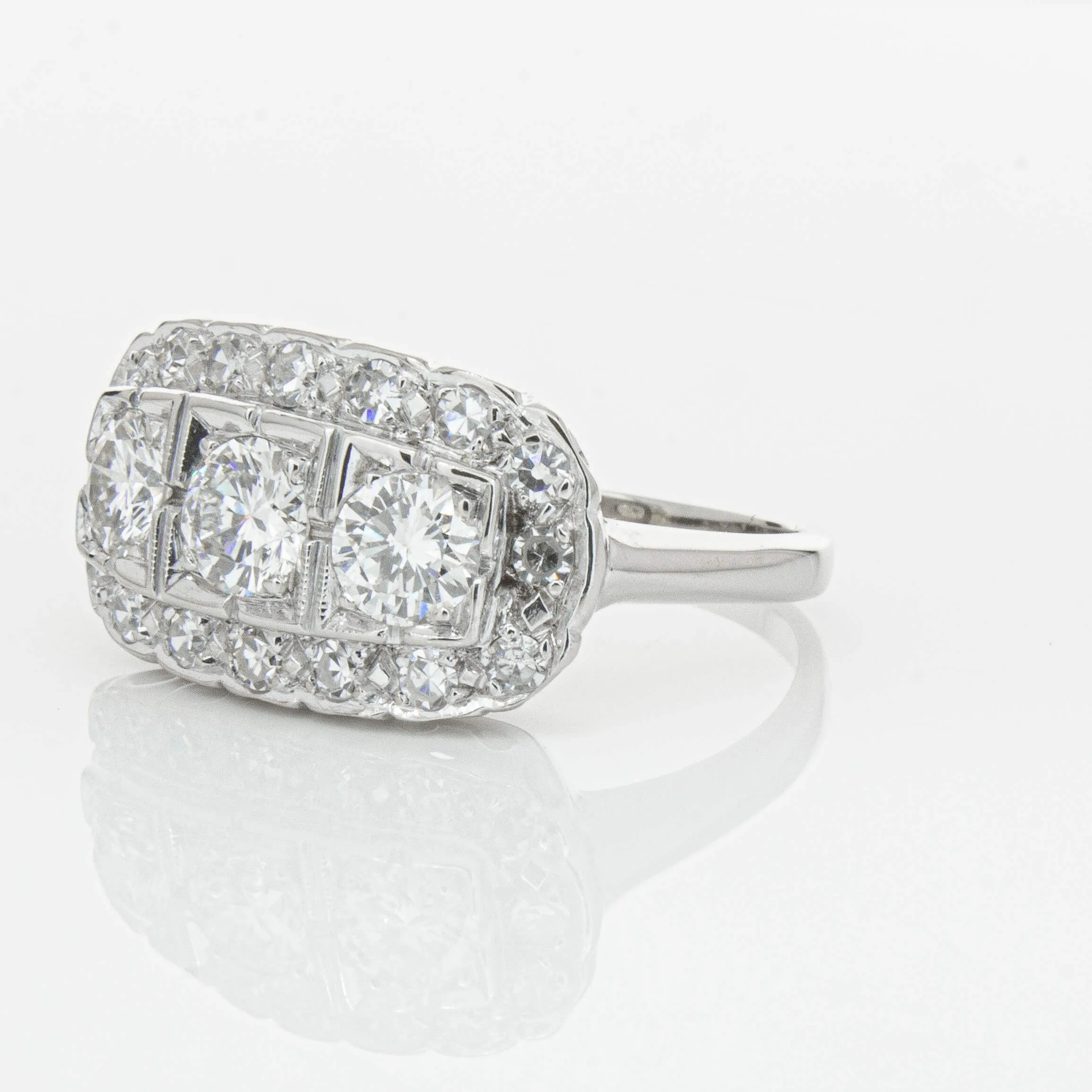 Deja Vu Platinum 1.54ct Diamond Ring