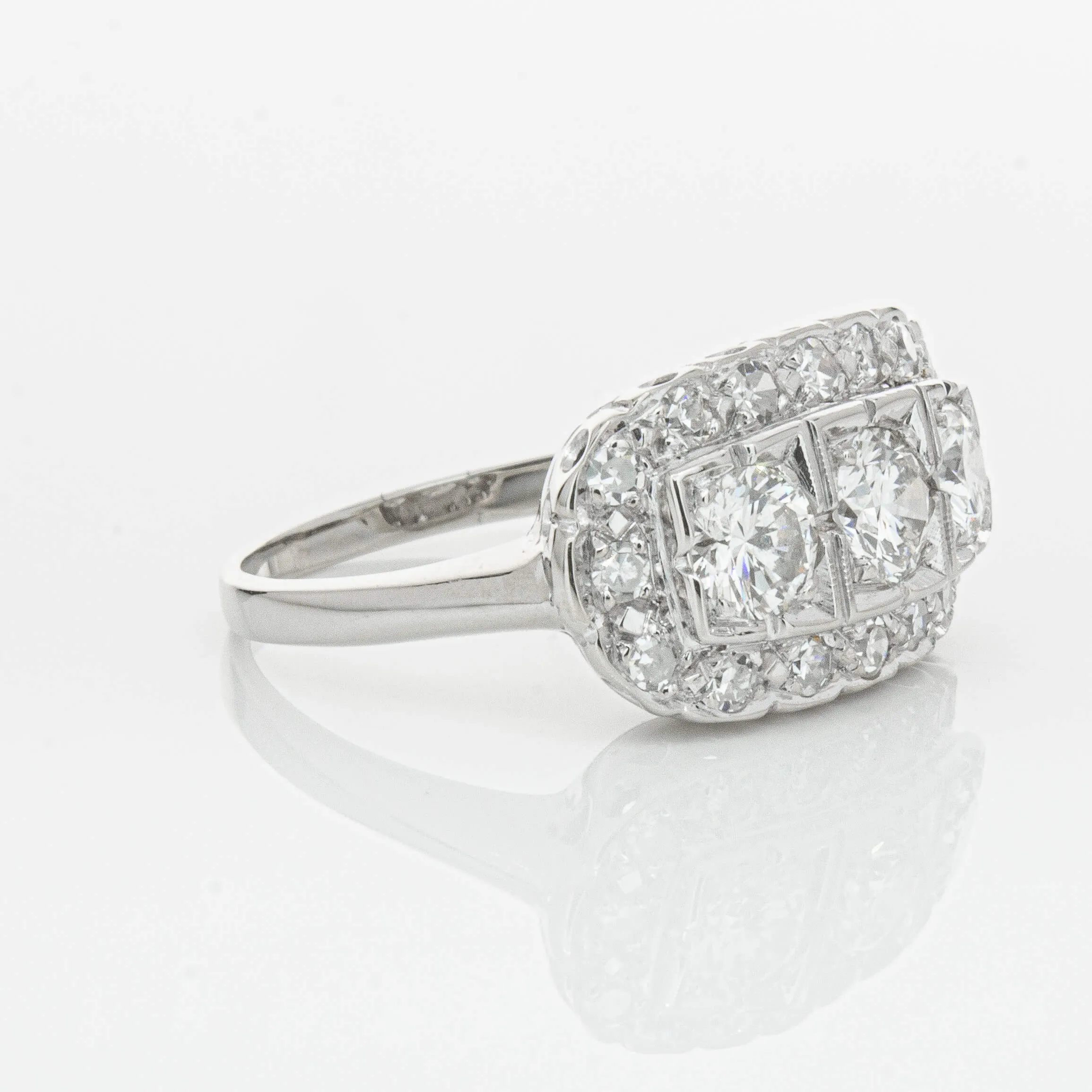 Deja Vu Platinum 1.54ct Diamond Ring