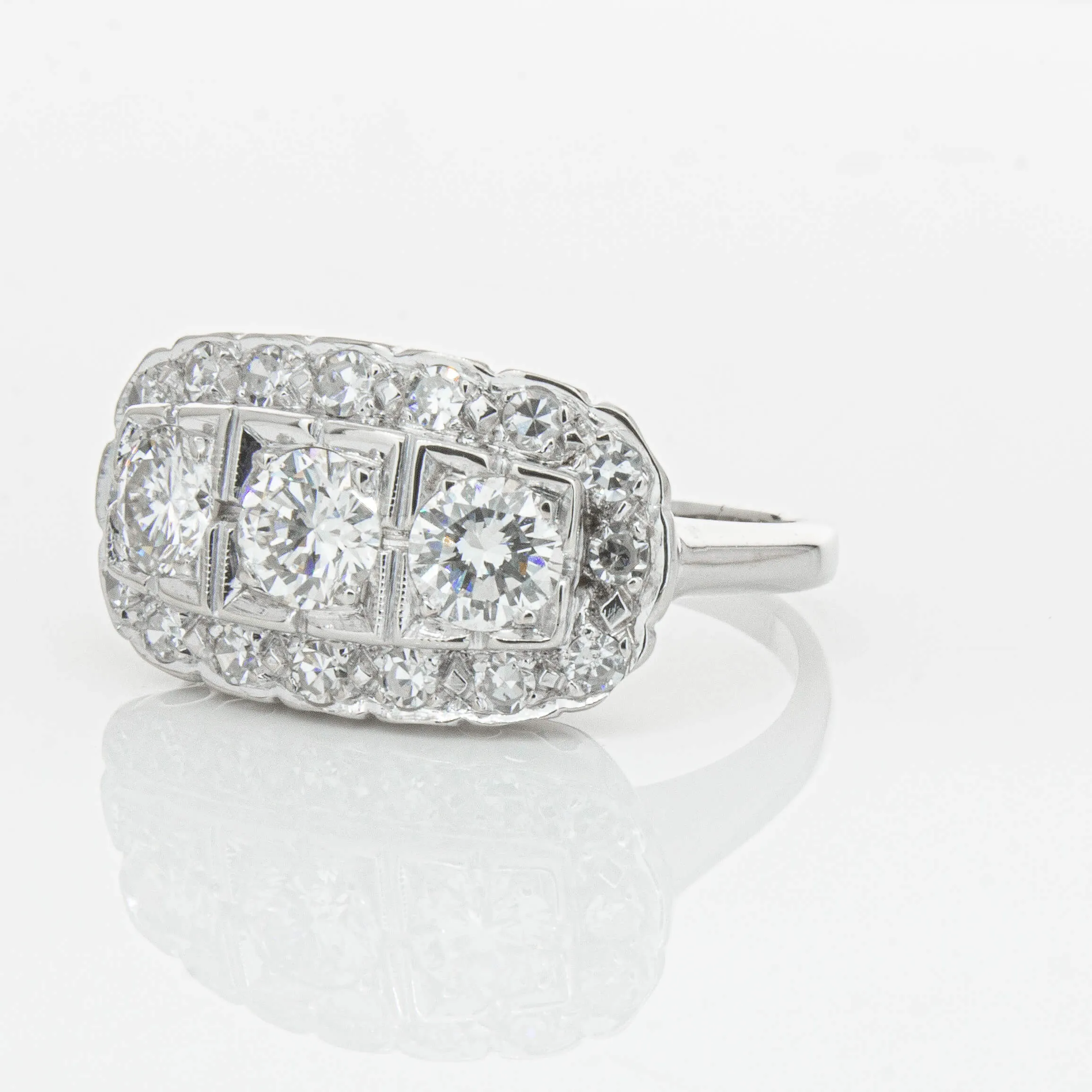 Deja Vu Platinum 1.54ct Diamond Ring