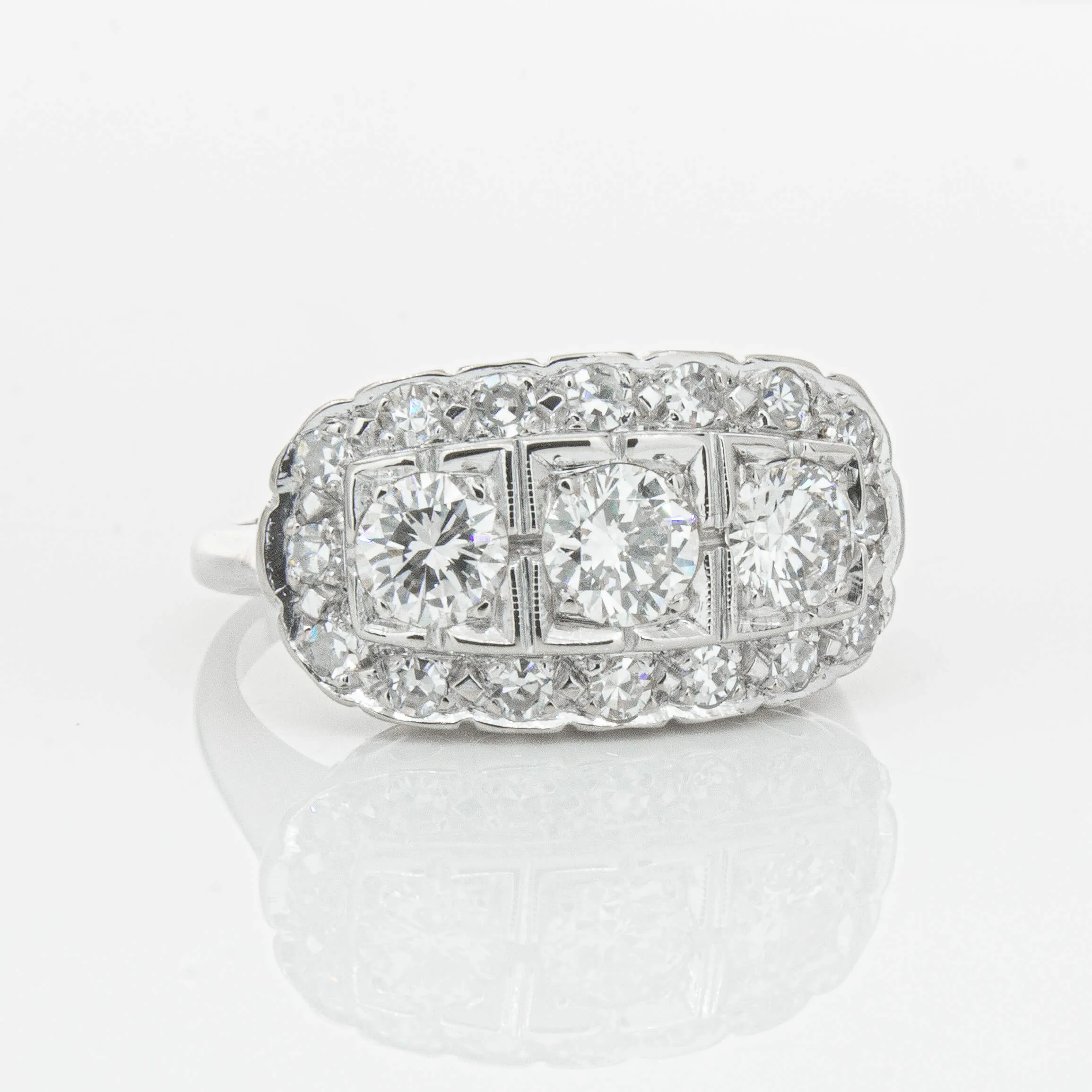 Deja Vu Platinum 1.54ct Diamond Ring