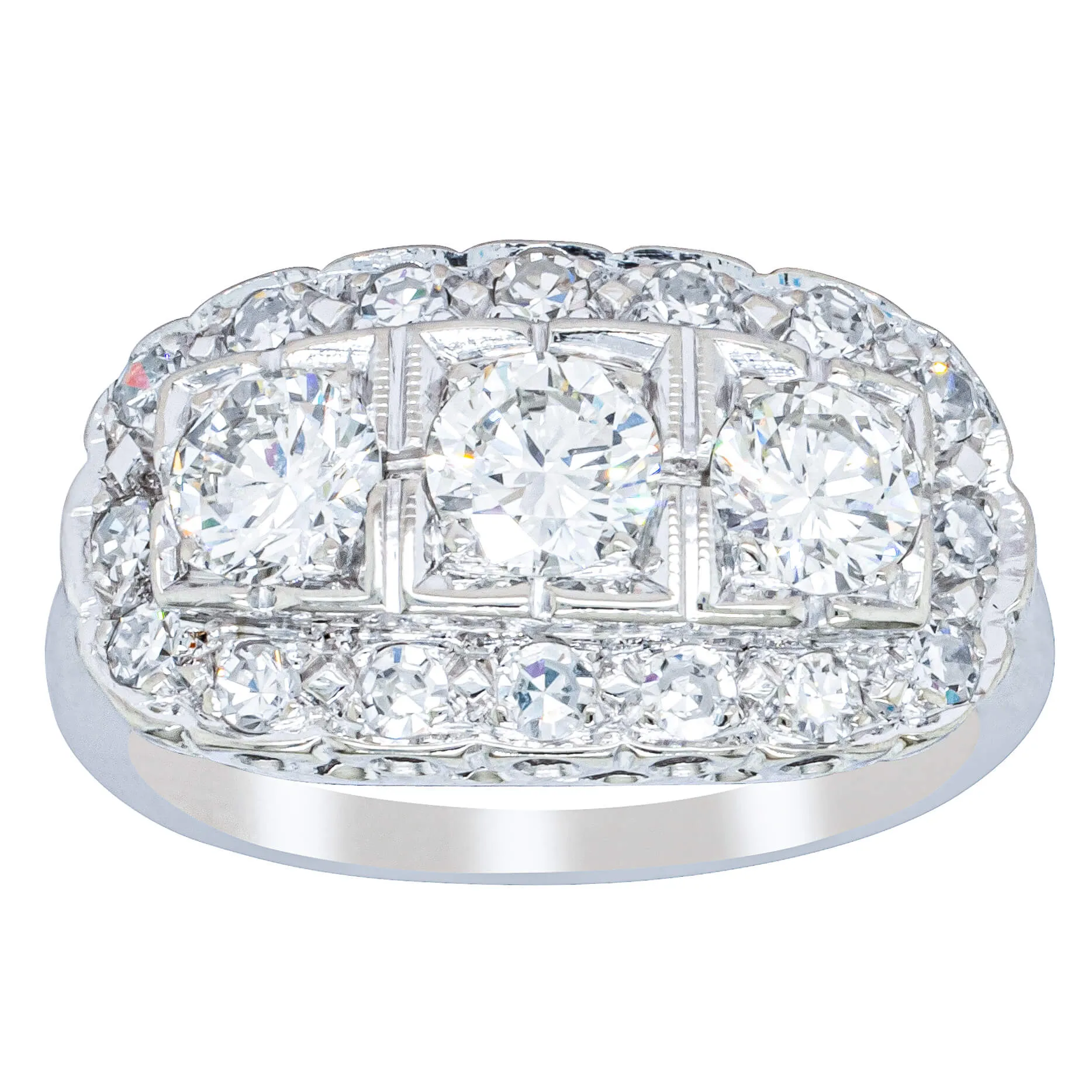 Deja Vu Platinum 1.54ct Diamond Ring