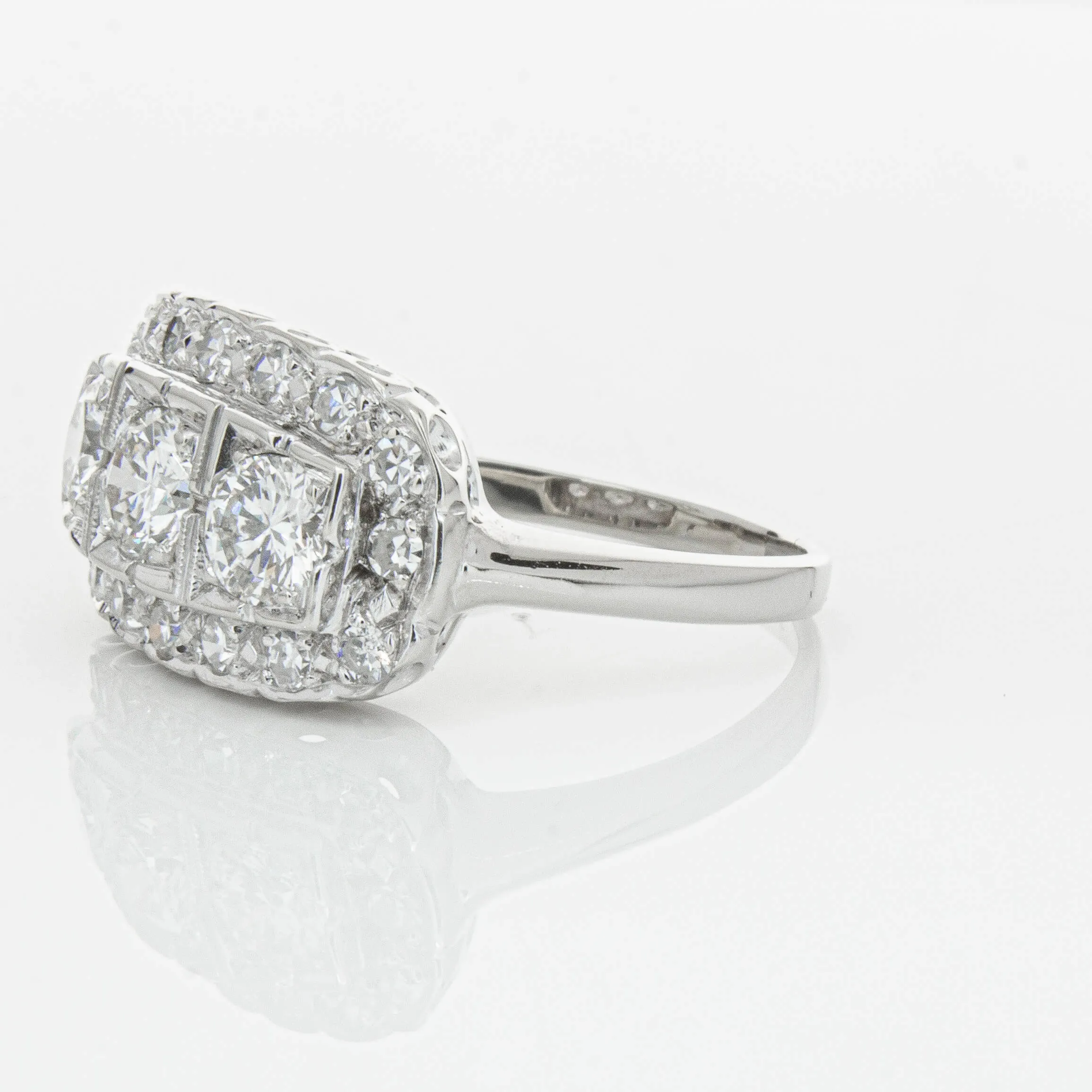 Deja Vu Platinum 1.54ct Diamond Ring