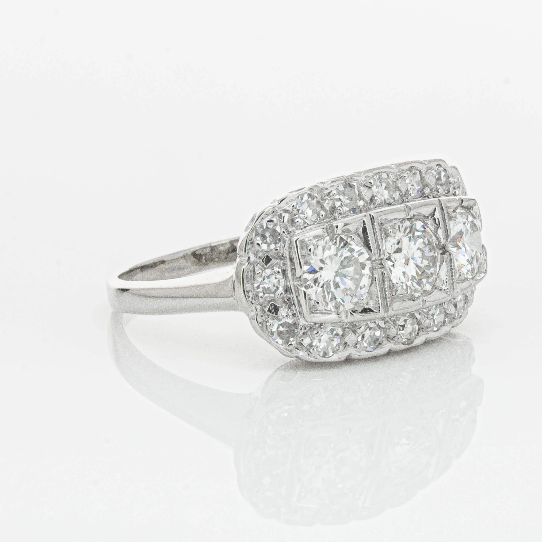 Deja Vu Platinum 1.54ct Diamond Ring