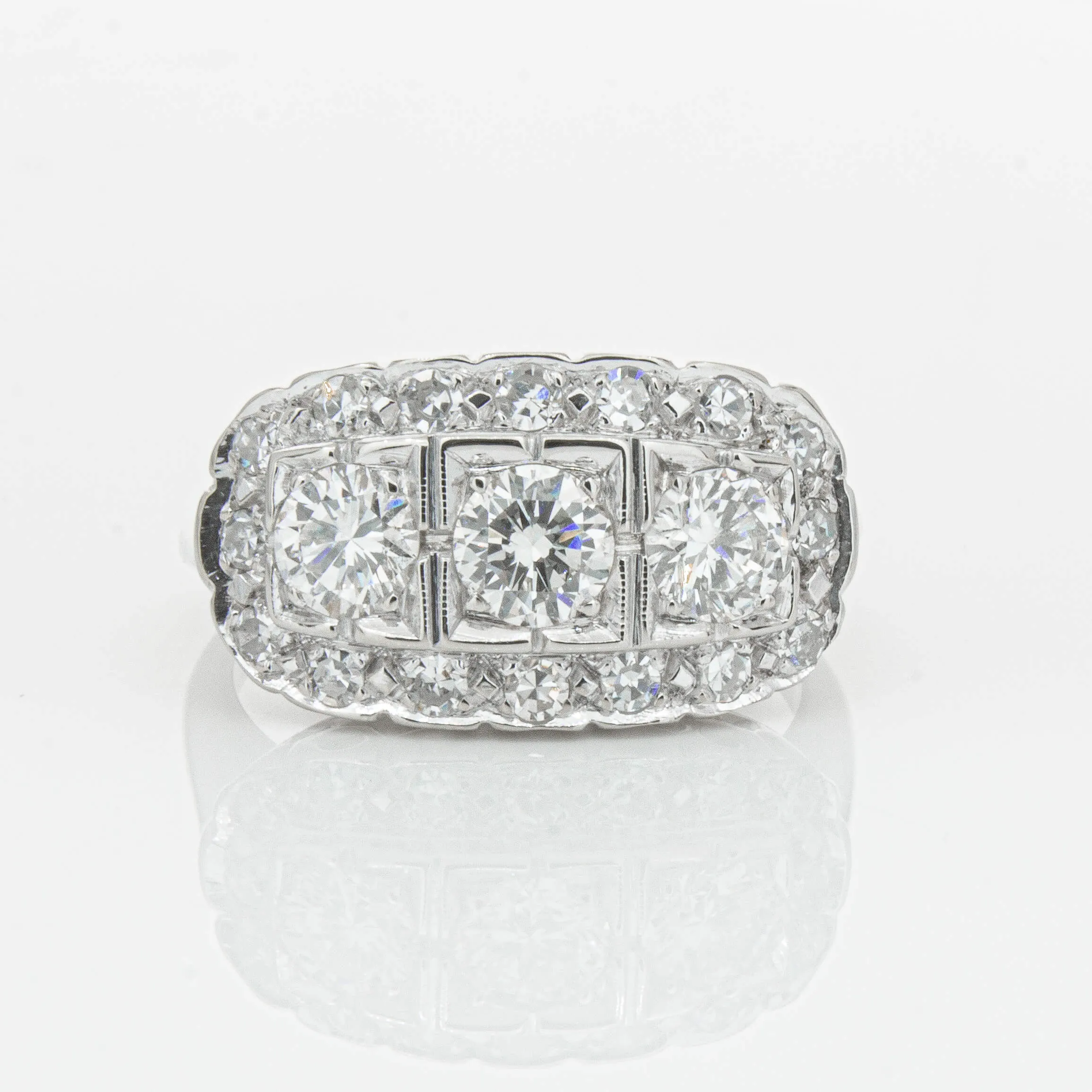 Deja Vu Platinum 1.54ct Diamond Ring