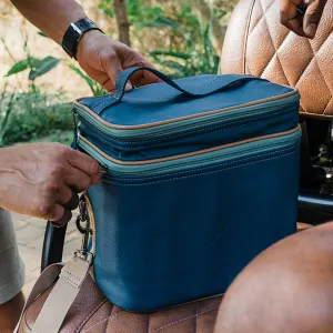 Double Decker Cooler Bag Leather