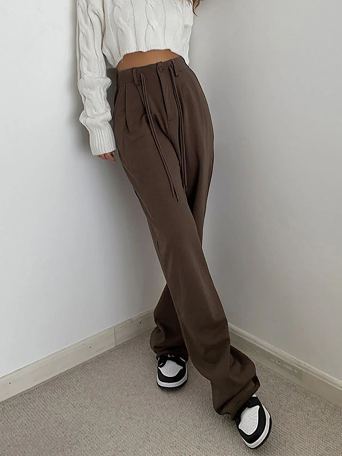 Drawstring Charming Pocket Sweatpants