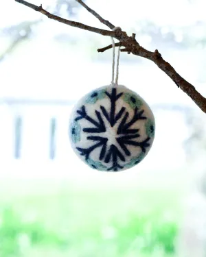 Felt Bauble Christmas Ornament - Snowflake