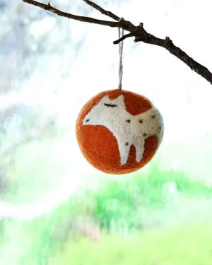 Felt Christmas Bauble Ornament - Deer