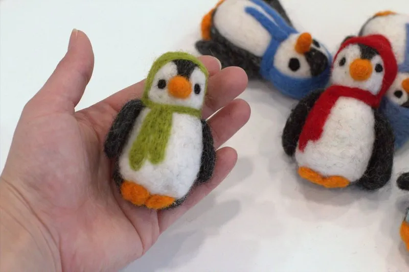 Felt Christmas Penguins