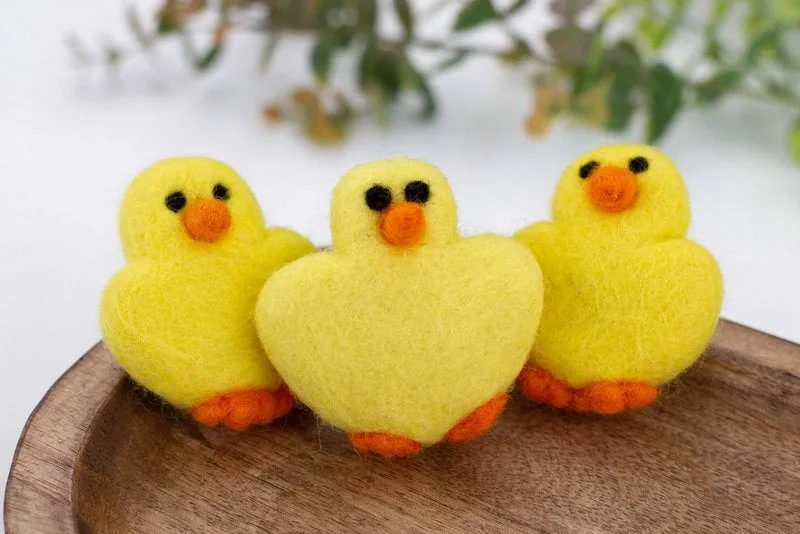 Felt Easter Chick Shapes