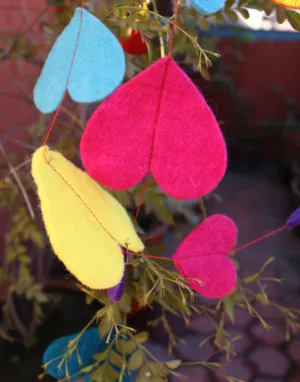 Felt Hanging Big Heart Ceiling Hanging Decor