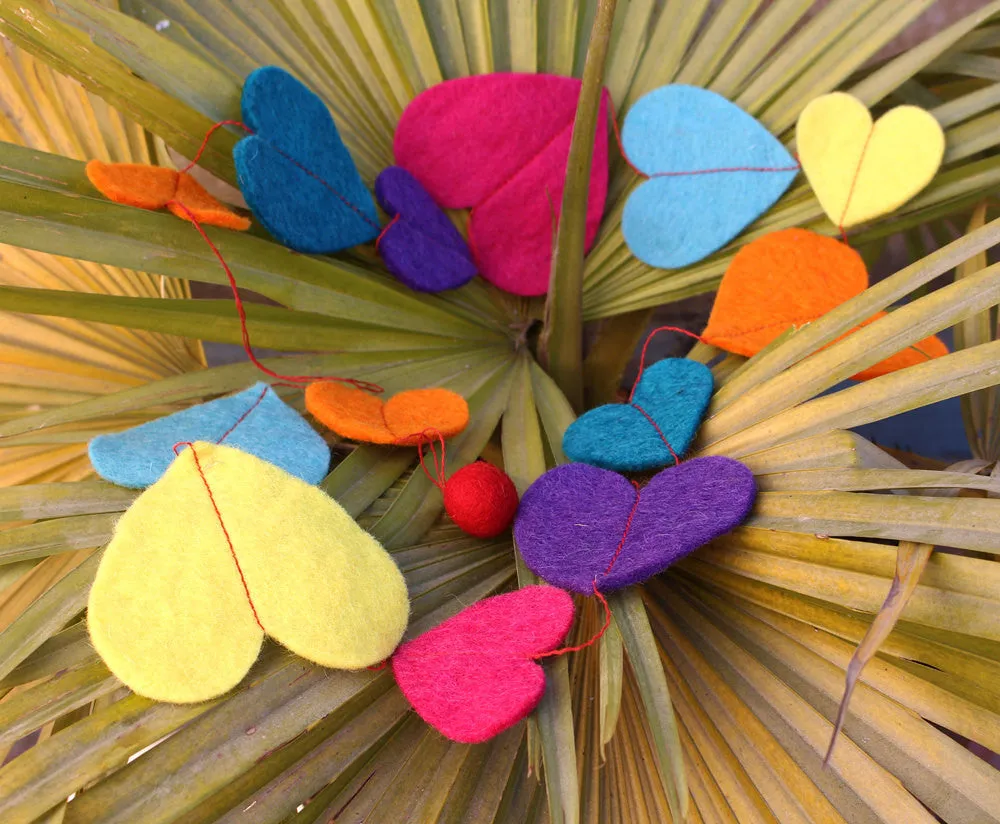 Felt Hanging Big Heart Ceiling Hanging Decor