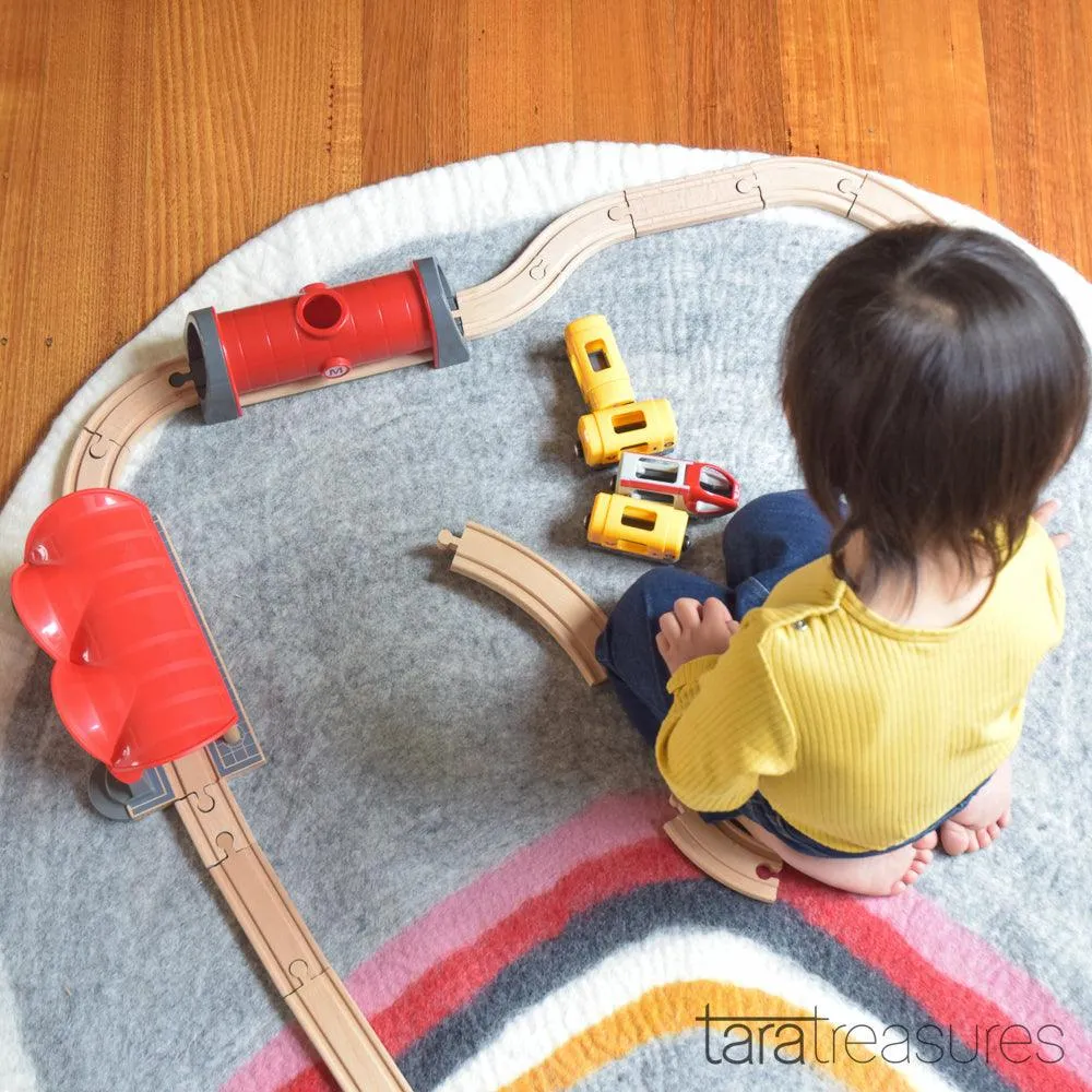 Felt Nursery Rug - Horizon Rainbow