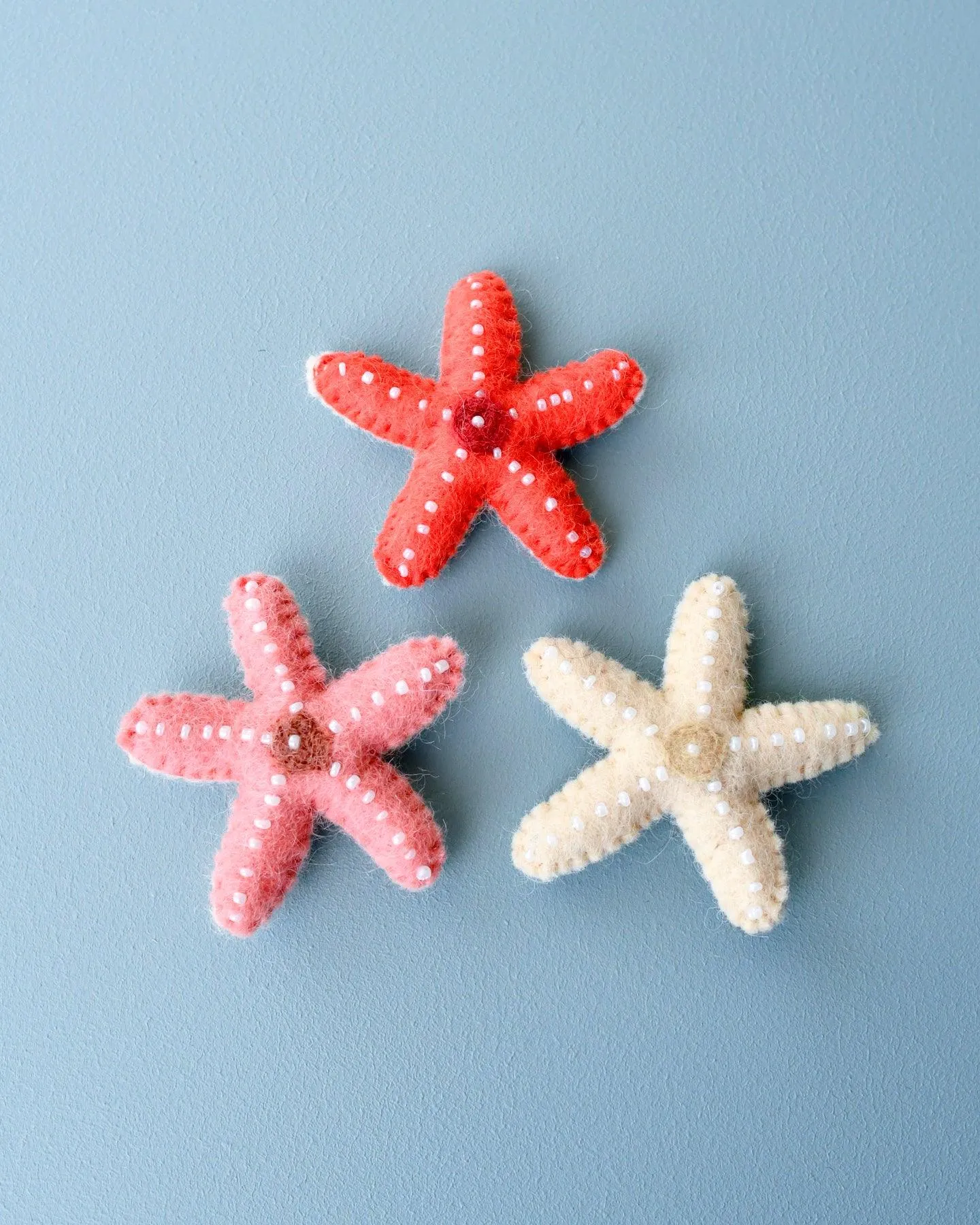 Felt Starfish - Set of 3