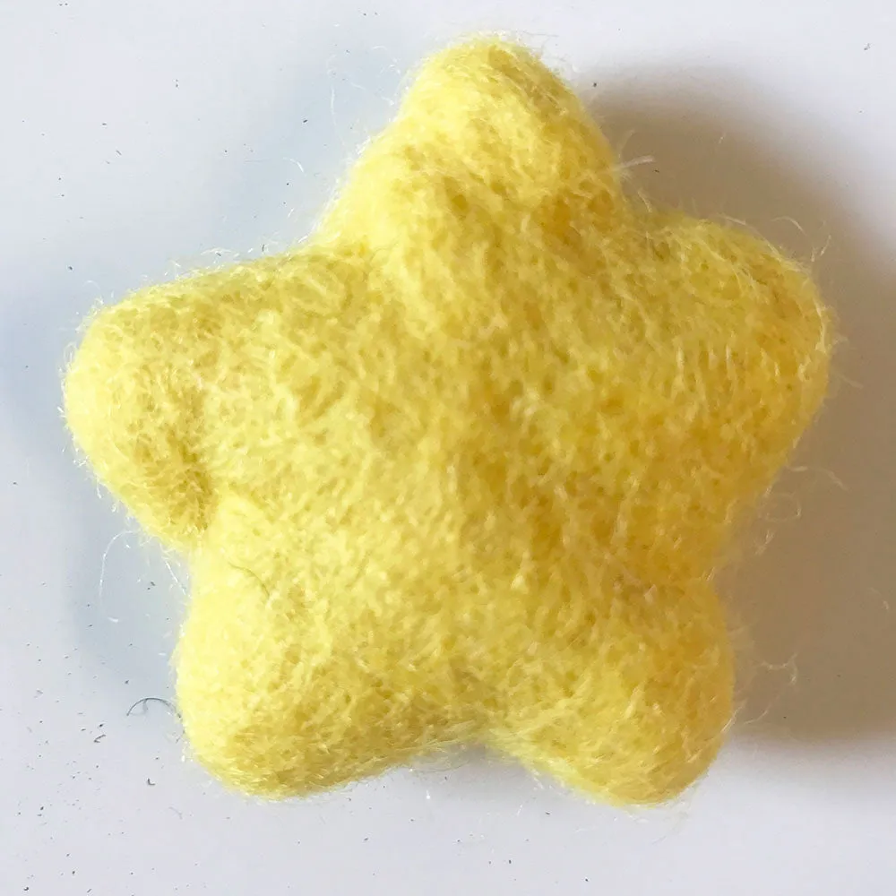 Felt Stars Yellow