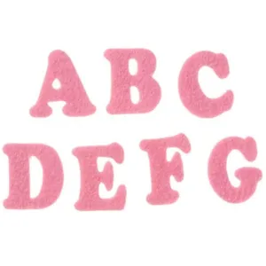 Felties Felt Stickers Alphabet Hot Pink 100 pieces