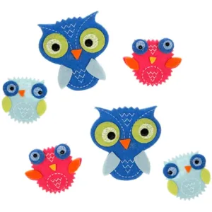 Felties Felt Stickers Owls