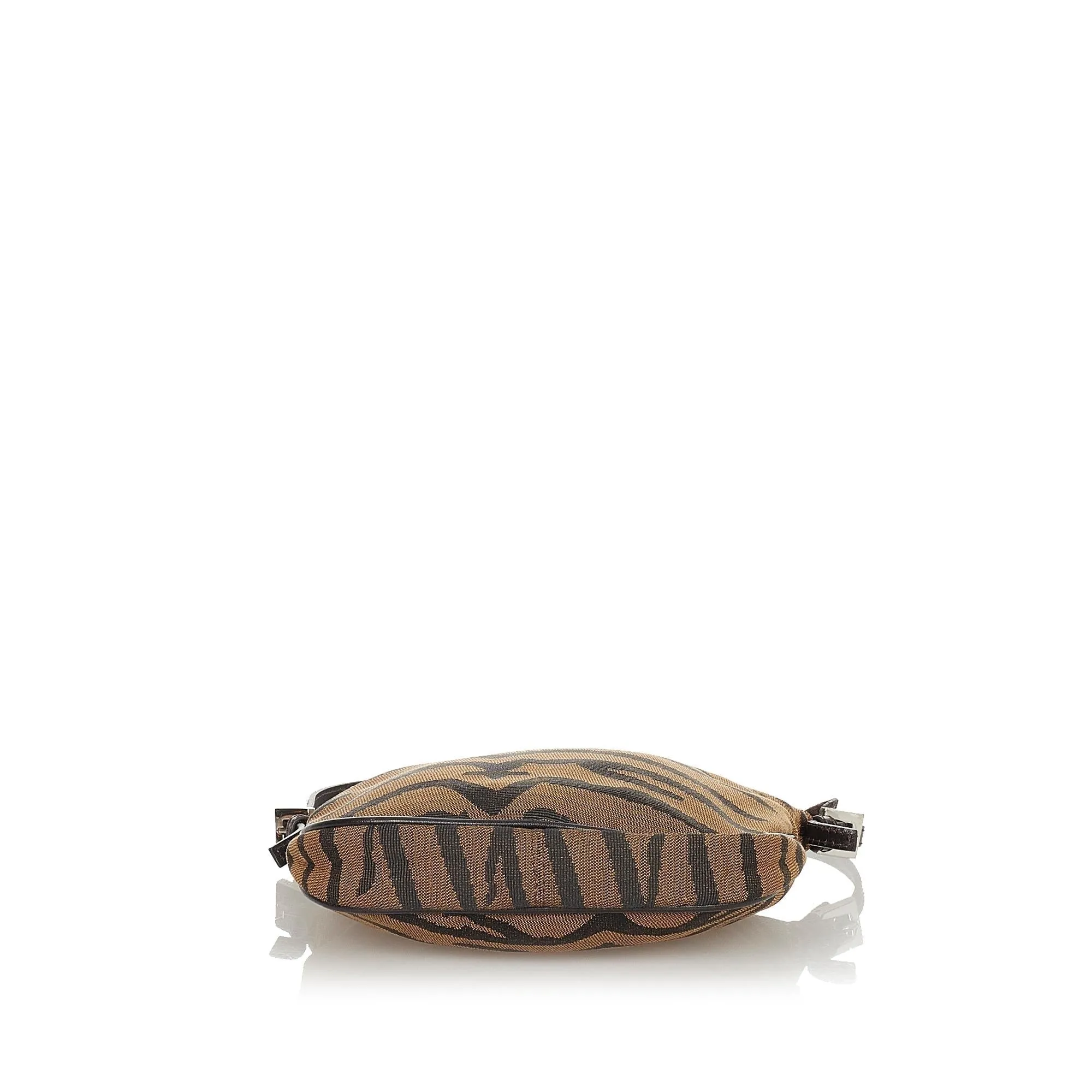 Fendi Tiger Print Canvas Shoulder Bag (SHG-24872)