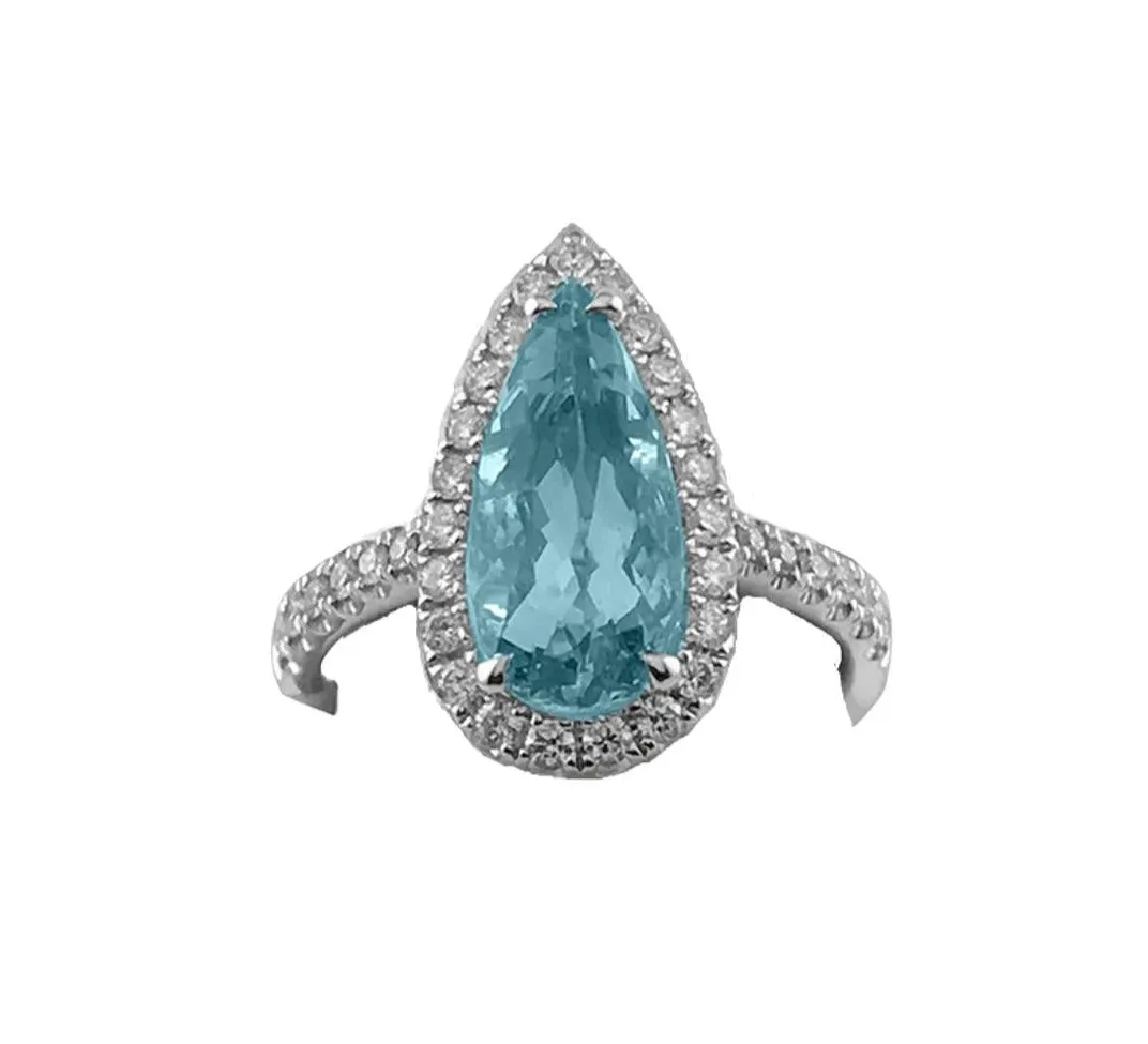 Fine Jewelry - Aquamarine and Diamond Ring