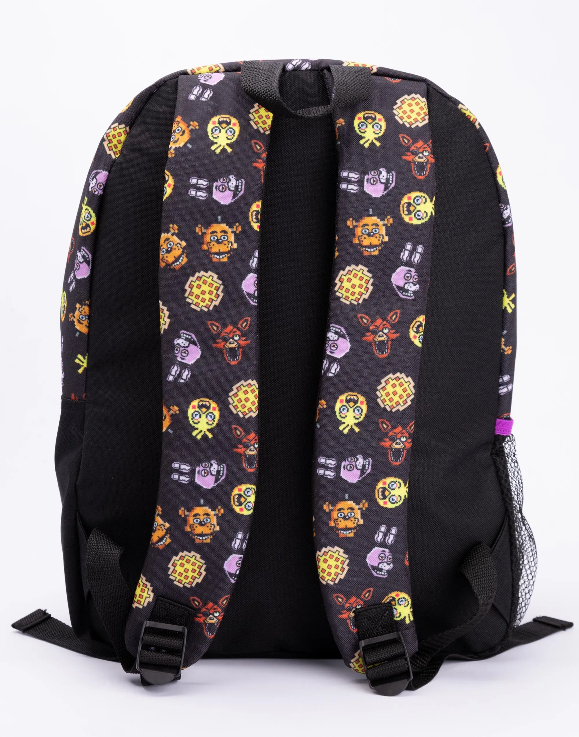 Five Nights At Freddy's Back Pack Set 4 Piece Printed Boys Black 4 Piece Backpack Set