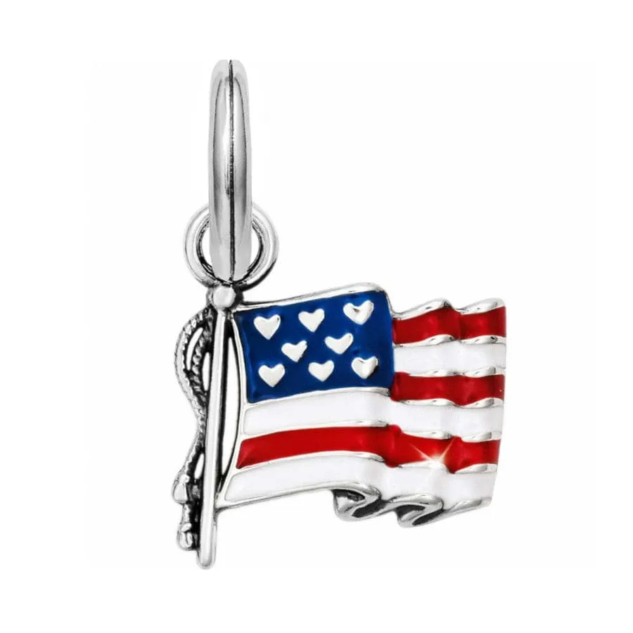 Flag of Freedom Charm Necklace